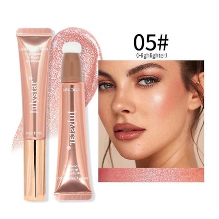 1 st Blush Beauty Wand Multifunktionell Makeup Pen Glitter Contouring Ansikte Shimmer Highlight Blush Flytande Contour Applikator