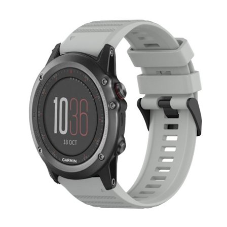 Garmin Fenix 3 Silicone Watch Band - Gray