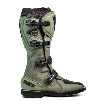 Cizme Motocross Sidi Agueda Verde militar/Negru 45