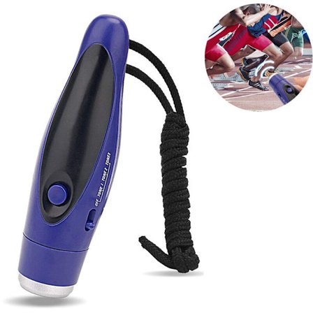 Tre-farvet elektronisk fløjte, elektronisk sportsfløjte, elektronisk fløjte til idræt, camping og andre aktiviteter, blå