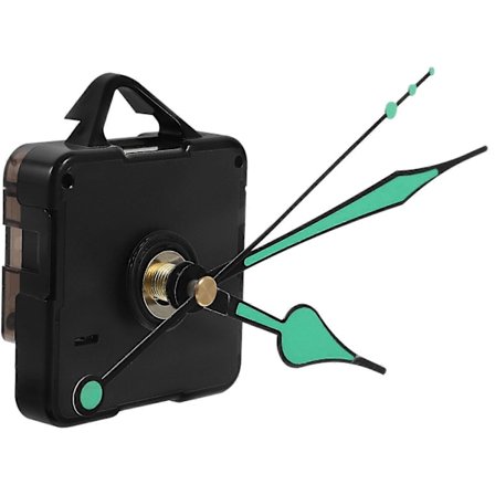 Lydløs Urværk Tilbehør DIY Urdele Scanning Fluorescens Ur Nål Bevægelse Uden Batteri Sort (Tilfældig Nålefarve)