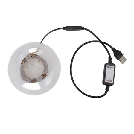 LED Strip Lys USB Bluetooth App Kontroll 5V 2m for Hjemmeromsdekorasjon