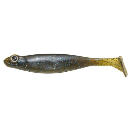 Megabass Hazedong Shad 3'', 7,6cm (8-pack) - Greenpumpkin Blue