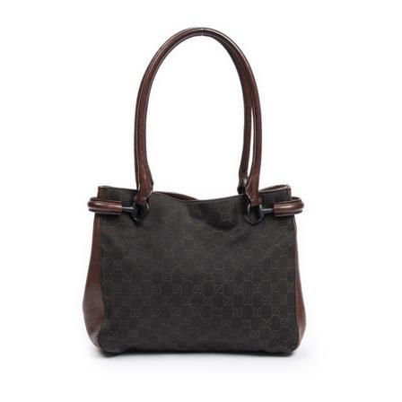 Gucci Vintage, Pre-owned Horsebit Tote Bag Bruin, Dames, Maat:ONE Size,Canvas