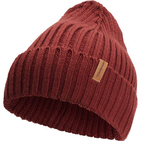 Woolpower Beanie Rib beanies Red OneSize