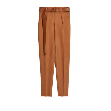 Max Mara Tapered Bukser Brun, Dame Bukser