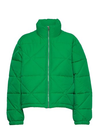 Gina Tricot Elina Puffer Jacket - Green - XS