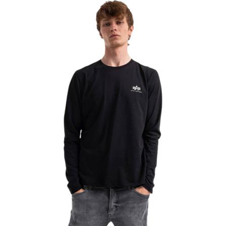 Alpha Industries Men's T -shirt Alpha Industries Basic Ls Small Logo198517 03 S Sort, Herre Sweatshirts