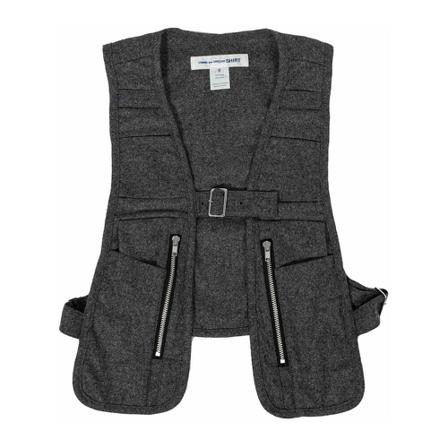 Comme des Garçons, Suit Vests Grijs, Heren, Maat:L