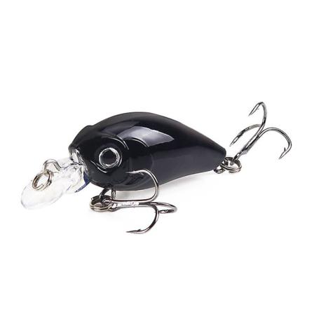 Fiske lokkemad, 2 stk. plastik hård agn fiskekroge 3d kunstige fiske lokkemad, Wobbler kunstige agn lokkemad 4,5 cm(7)