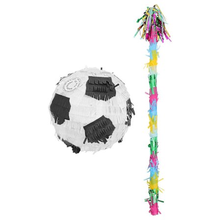 1 Set Pinata Stick och Fotbollssats - Födelsedagsfest Pinata Stick Fotboll Pinata Dekoration Festfavorit