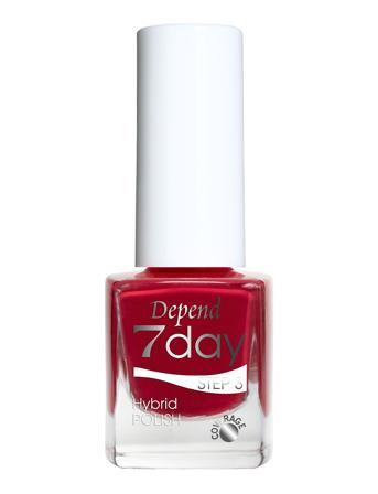 7Day Hybrid Polish 7279 Neglelakk Sminke Rød Depend Cosmetic*Betinget Tilbud