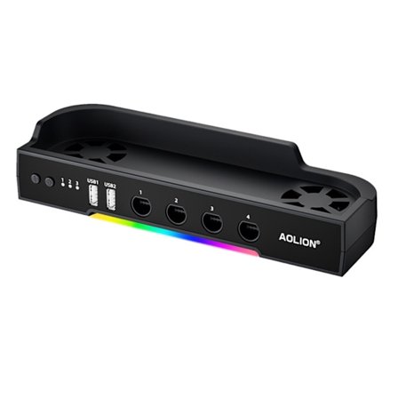Kylbas med RGB, hub och hållare för Nintendo Switch 2