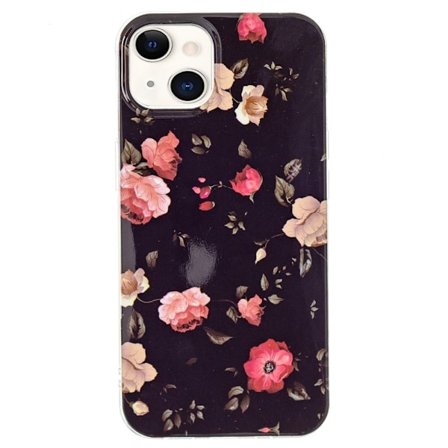 Deco iPhone 14 skal - Svart Ros