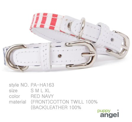 Puppy Angel - Clipper Ship Halsband Röd- Hundhalsband