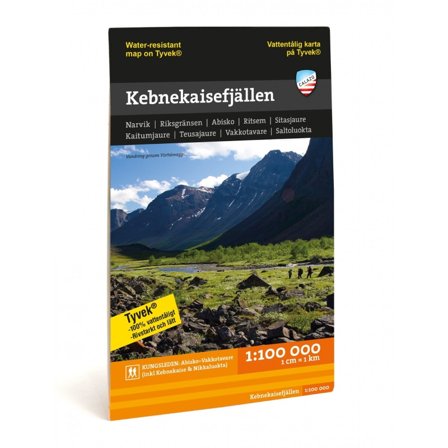 Calazo förlag Kebnekaisefjällen 1:100.000 literature Black OneSize