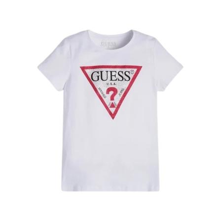 Guess, T-Shirts Wit, Dames, Maat:104 CM