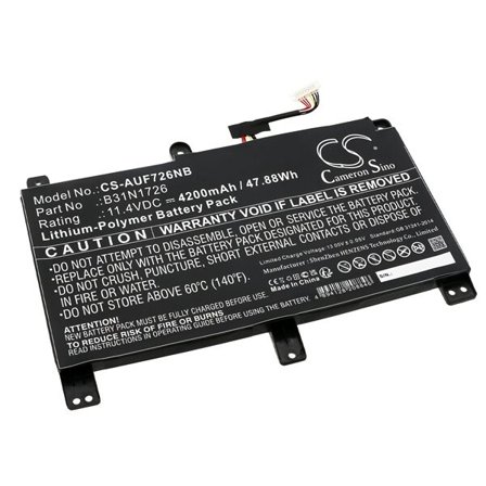 Batteri till Notebook, Bärbar dator för Asus TUF Gaming A17 FA706II-H7004T m.fl.