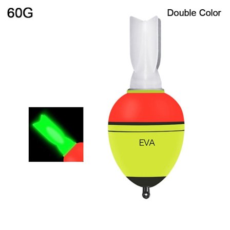 EVA Fishing float Lysende float 60GDOBLE FARVE DOBBELT FARVE