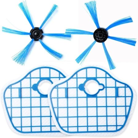 Sivuharja ja HEPA-suodatin Philips Robot FC8013 FC8774 FC8772 FC8776 -robotti-imurille, varaosat