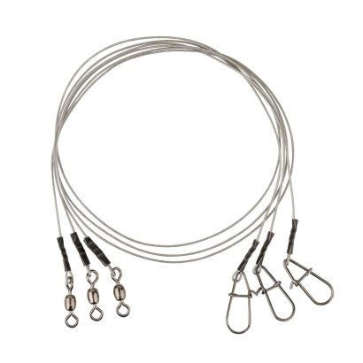 Savage Gear Carbon49 Trace 30cm 0.48mm 11kg Swivel/Needle Snap 3pcs