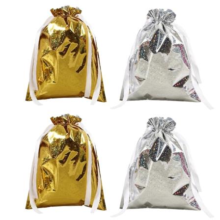 Joulujuhlalahjapaketti käärepaperipussi joululahjoille