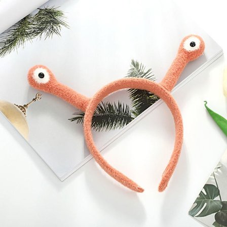 Snegle pandebånd til vask af ansigt ORANGE