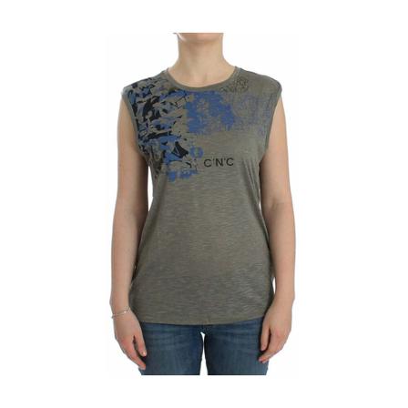 Costume National sleeveless t-shirt Grå, Dame Toppe