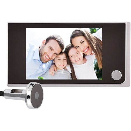 Smart Dörrkamera för Inomhus/Utomhus, Dörrsäkerhetskamera, 120 Grader Bred Vinkel, Digital Dörrtittare och Dörrklocka