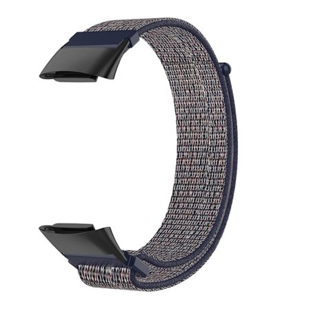 Elastiskt klockarmband i nylon Fitbit Charge 5 - Mörkblå