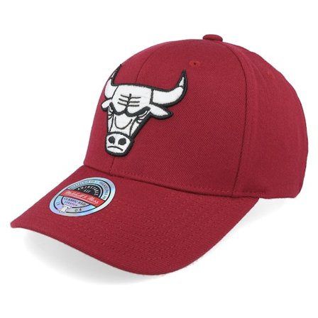Mitchell & Ness - NBA Rød adjustable Caps - Chicago Bulls Classic Red Burgundy Adjustable @ Hatstore