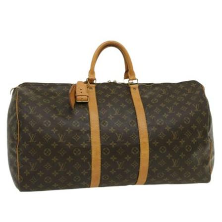 Louis Vuitton Vintage, Pre-owned Canvas Keepall Bruin, Dames, Maat:ONE Size