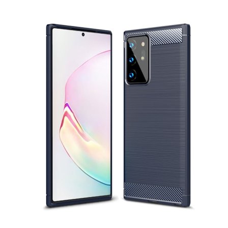 Carbon TPU Skal till Galaxy Note 20 Ultra - Blue