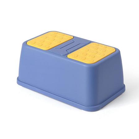 Blue Monolayer Multi-funktion Step Pall Anti-slip Thicken Foots