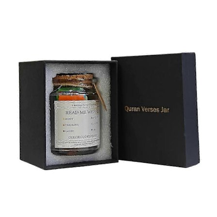 Åndelig Oppløftning Koranske Vers Krukke med 90 Strips Emosjonell Helbredelse Krukke Ideell