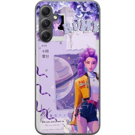Kompatibel Mobilcover til Samsung Samsung Galaxy A35 Kpop Demon Hunters Rumi Lilla Planet Kosmisk Idol Stil Fantasy