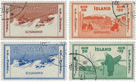 Island 1933 - AFA 167-170 - Stemplet