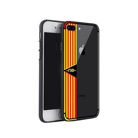 NXE iPhone 7 Plus,8 Plus Skal med ett stripes motiv - Gul