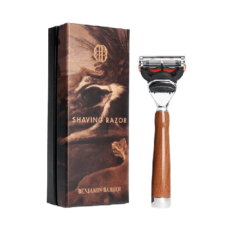 Benjamin Barber Classic Shaving Razor Fusion Wood Rakning ONESIZE