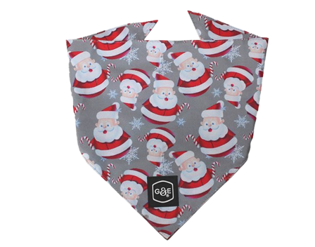 Gustaf och Evita - Bandana Santa S/M, 57 cm, mønstret - Hund - Hundeklær & potesokker - Sløyfer & hundeslips - ZOO.no