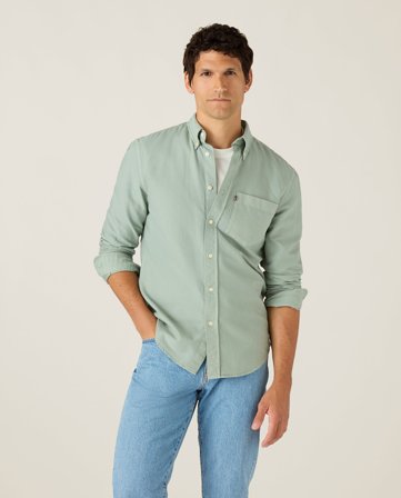 Lexington Legeres oxford button-down-hemd, hellgrün