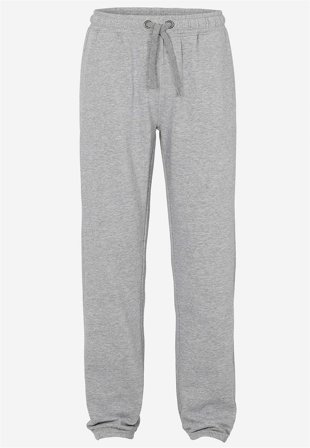 Cellbes of Sweden - Sweatshirtbukse med strikk ved benenden i antrasittgråmelert for menn i størrelse L