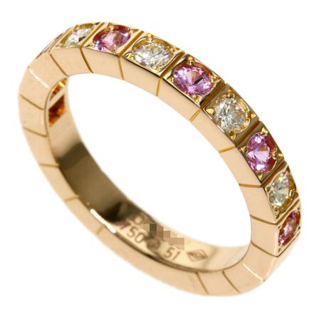 Cartier Vintage Rings Pink, Dame Vintage Smykker, Størrelse: ONE Size