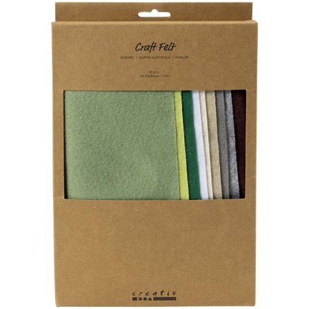 Creativ Company Craft felt A4 10-pack Nature colours