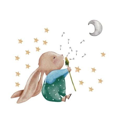 Vægklistermærker Tegneserie Kanin Dekaler 2 2