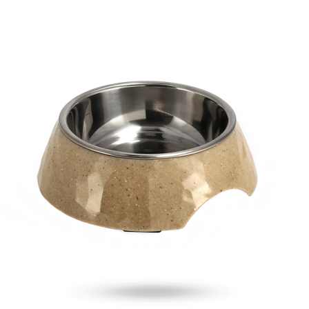 Dogman Matskål Stone - Beige - Matskål, hundgodis & tuggisar