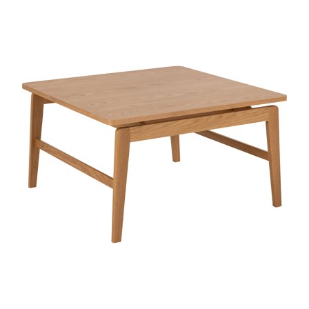 Essex Sofabord, 80x80x45cm - Moderne kvadratisk stuebord i Eg look - Perfekt som sidebord eller loungebord