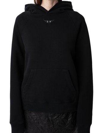 Zadig & Voltaire Georgy Pmo Wings Strass - Black - M