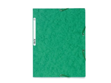 EXACOMPTA Gummibandsmapp 3-klaff Nature Future A4, 250 ark, 240 x 320 mm, presspan, grön - Lyreco - Kontorsmaterial - Mappar och plastfickor - 