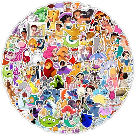 100 Disney-figursticker